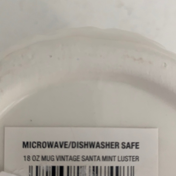 Christmas Santa Mug Vintage Mint Luster. 18 oz. New. - Picture 6 of 6
